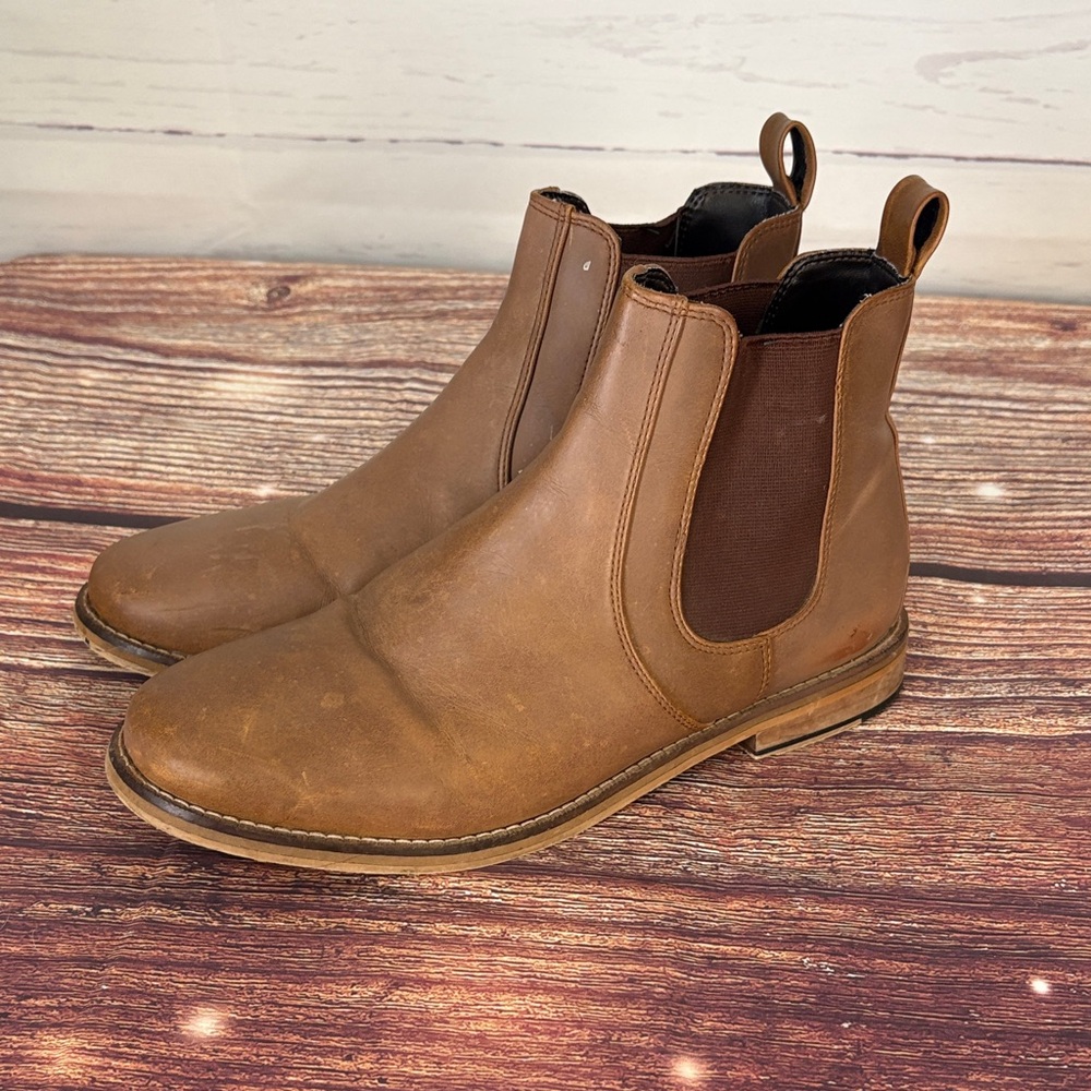 Crevo Tan Leather Chelsea Boots - Picture 2 of 6